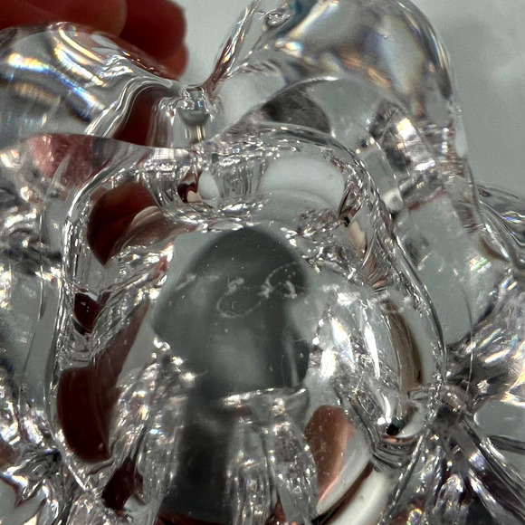 Beautiful Vintage 1930s Signed Orrofers Lead Crystal Candle Holder or Vase - Picture 6 of 6